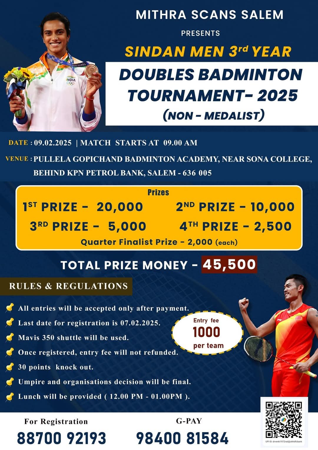 Doubles Badminton Tournaments