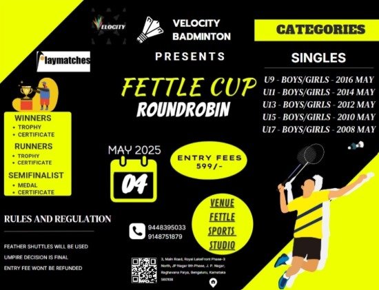 Velocity presents "FETTLE CUP" - ROUNDROBIN